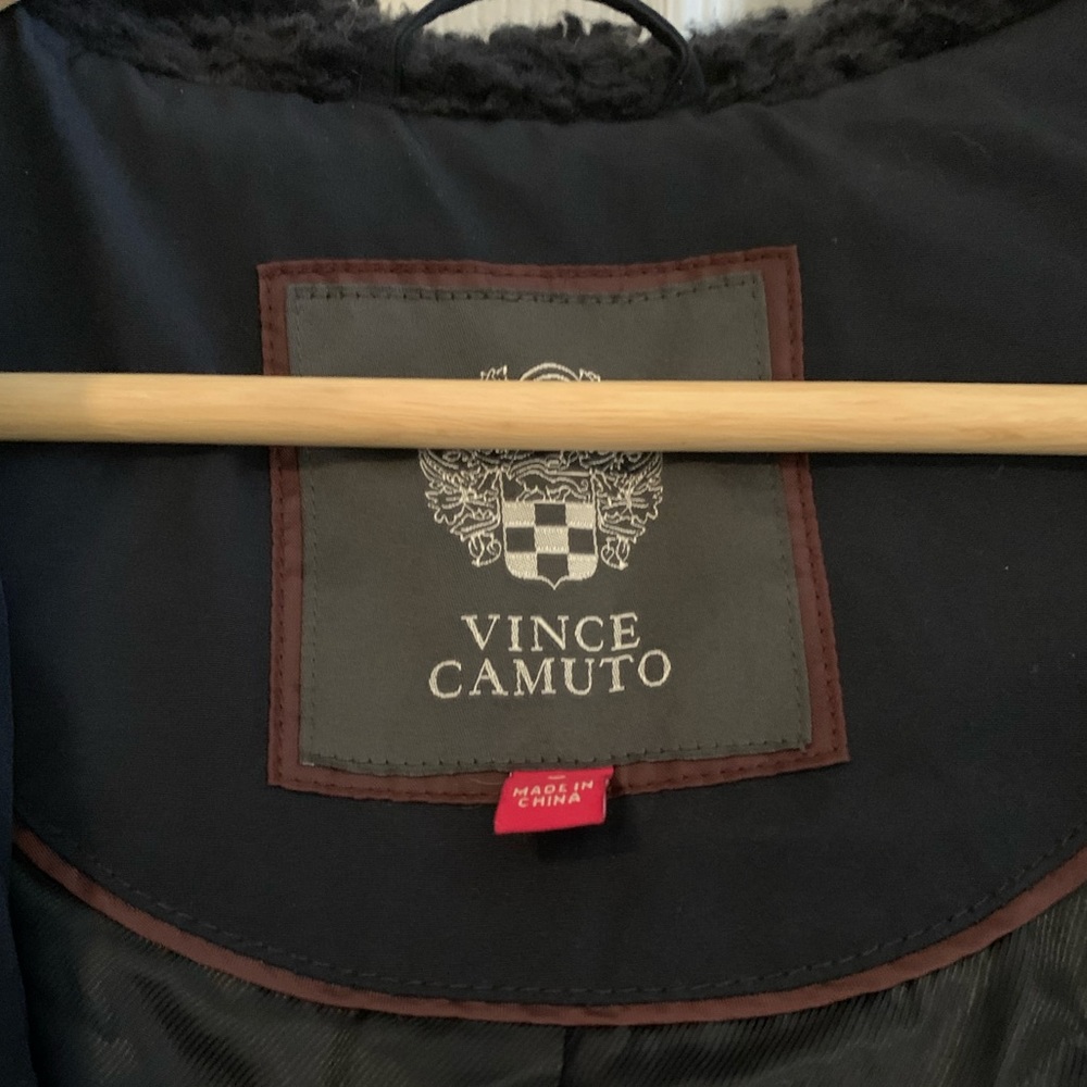 Vince Camuto navy blue down parka coat - Picture 6 of 7